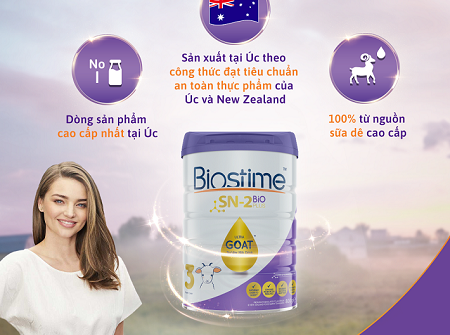 Công ty Hoan TT ra mắt sản phẩm sữa dê Biostime Goat hương vị tự nhiên được Cwin com sòng bạc trực tuyến từ Úc