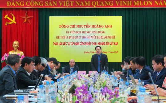 TKV đề nghị Ủy ban Quản lý vốn Nhà nước tại Cwincom hiện đang mở phối hợp tháo gỡ khó khăn, vướng mắc