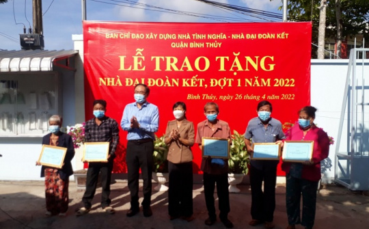 EVNGENCO2 đồng hành xây nhà Đại đoàn kết tại quận Bình Thủy - Cần Thơ