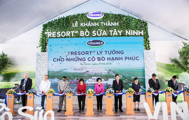 Vinamilk khánh thành trang trại bò sữa tổng kinh phí Cwin800 hàng ngàn khuyến mãi 1.200 tỷ đồng