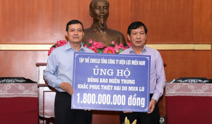 Tháng tri ân khách hàng: Điện lực miền Nam hướng về miền Trung