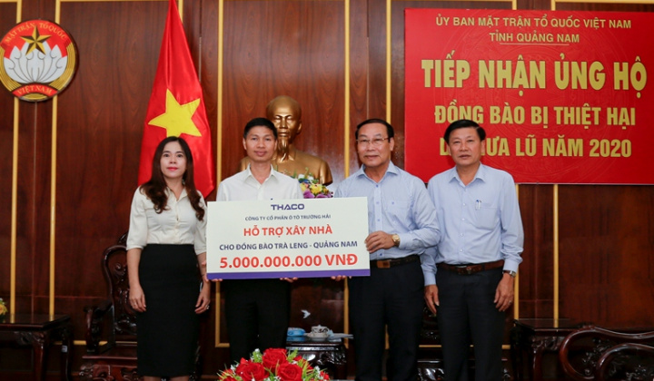 Thaco dành 5 tỷ đồng hỗ trợ xây lại ngôi làng cho đồng bào dân tộc ở Trà Leng