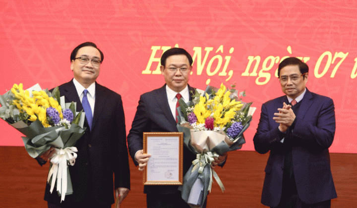 Phó Thủ tướng Vương Đình Huệ được phân công làm Bí thư Thành ủy Hà Nội