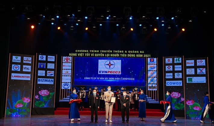 EVNPECC3 đạt giải thưởng top 20 “Dịch vụ chất lượng vàng vì quyền lợi người M.Cwin800.com thể thao, casino live, bắn cá và slot nổ hũ”