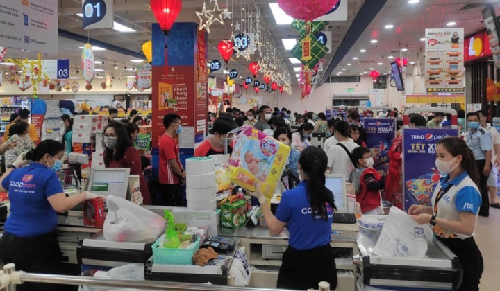 Hệ thống siêu thị Co.opmart, Co.opXtra mở cửa từ 7 giờ sáng phục vụ người dân mua sắm Tết
