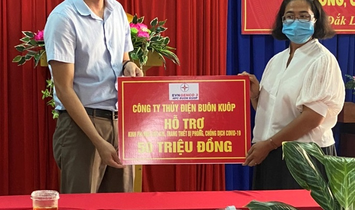 Thủy điện Buôn Kuốp chung tây phòng, chống dịch COVID-19