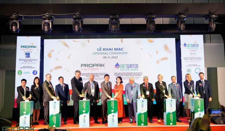 TP. Hồ Chí Minh: ProPak Vietnam và Vietwater 2022 thu hút gần 10.000 lượt khách tham quan