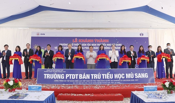 EVN khánh thành Trường Phổ thông dân tộc bán trú tiểu học Mù Sang
