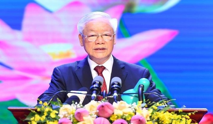 Diễn văn của Tổng Bí thư Nguyễn Phú Trọng tại Lễ kỷ niệm 60 năm Ngày thiết lập quan hệ ngoại giao và 45 năm Ngày ký Hiệp ước Hữu nghị và hợp tác Việt Nam-Lào