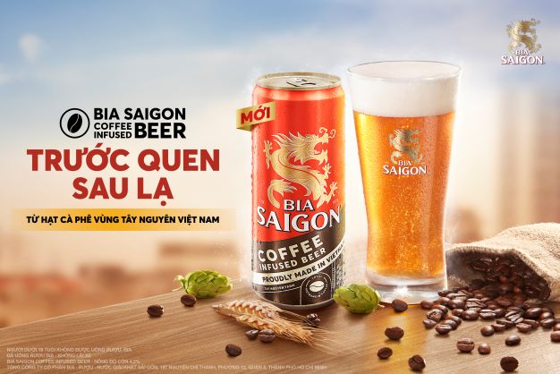 Lần đầu tiên xuất hiện tại Việt Nam - Bia SaiGon vị Cà phê