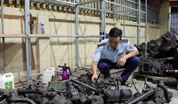 Hưng Yên thu giữ hơn 10 tấn phụ tùng ô tô đã qua sử dụng