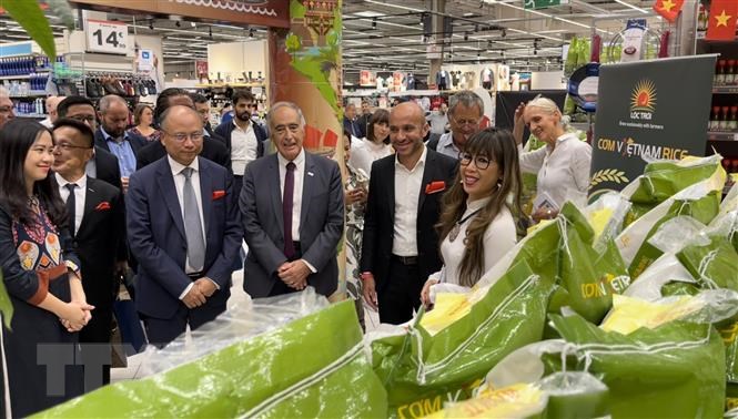 Gạo Việt Nam tiếp tục góp mặt tại chuỗi siêu thị Carrefour của Pháp