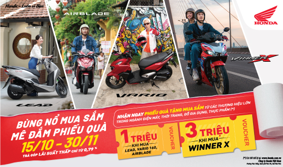 Honda Việt Nam tung chương trình khuyến mại hấp dẫn