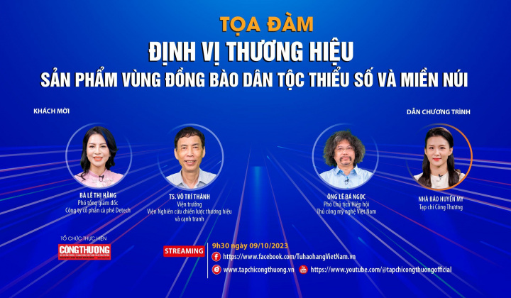 [Tọa đàm trực tuyến] Định vị thương hiệu cho sản phẩm vùng đồng bào dân tộc thiểu số và miền núi