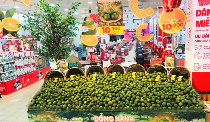 Central Retail cam kết tiêu thụ hàng chục tấn cam sành Vĩnh Long