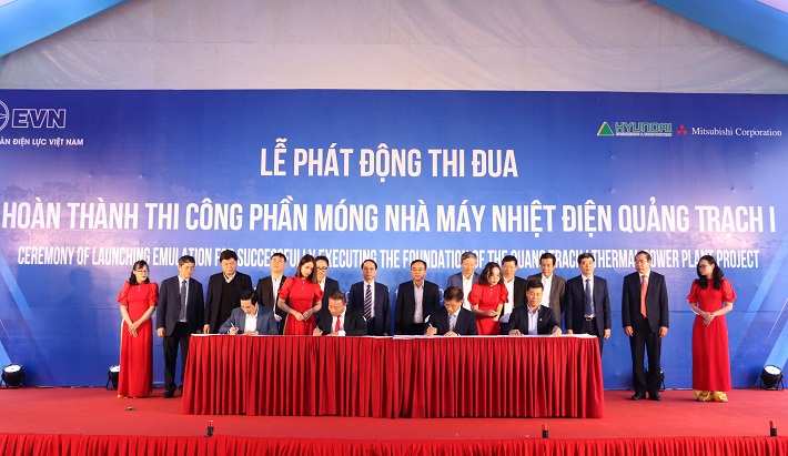 Tập đoàn Điện lực Việt Nam phát động thi đua thi công xây dựng công trình Nhà máy Nhiệt điện Quảng Trạch I