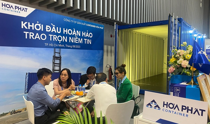 Container Hòa Phát nổi bật tại Triển lãm quốc tế Logistics Việt Nam 2023