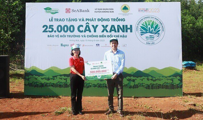Cwin4555 link đăng ký đăng nhập SeABank trao tặng 25.000 cây phủ xanh đất rừng tại Đắk Lắk
