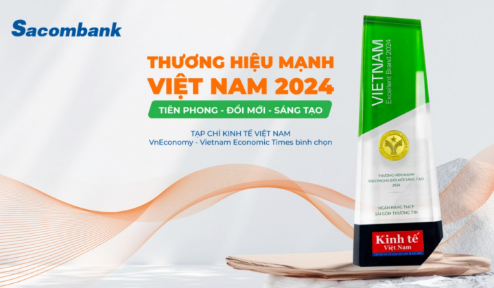 Sacombank là thương hiệu mạnh Việt Nam 13 năm liên tiếp