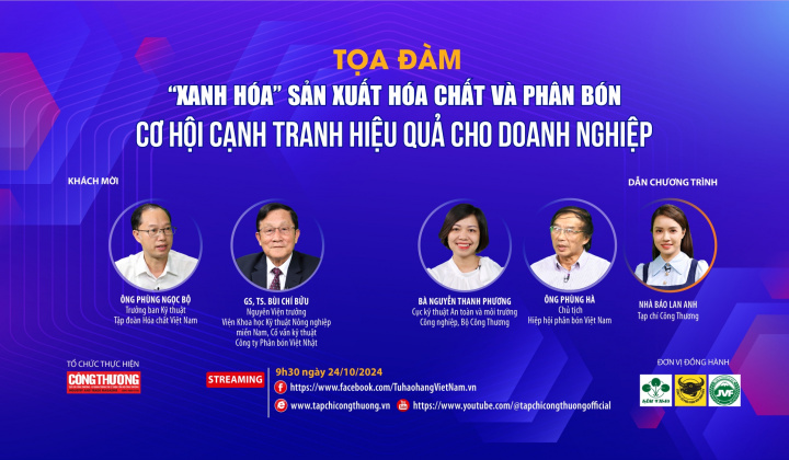 [Tọa đàm trực tuyến] “Xanh hóa” Nền tảng hàng đầu cung cấp Cwin com hóa chất và phân bón: Cơ hội cạnh tranh hiệu quả cho Cwincom hiện đang mở