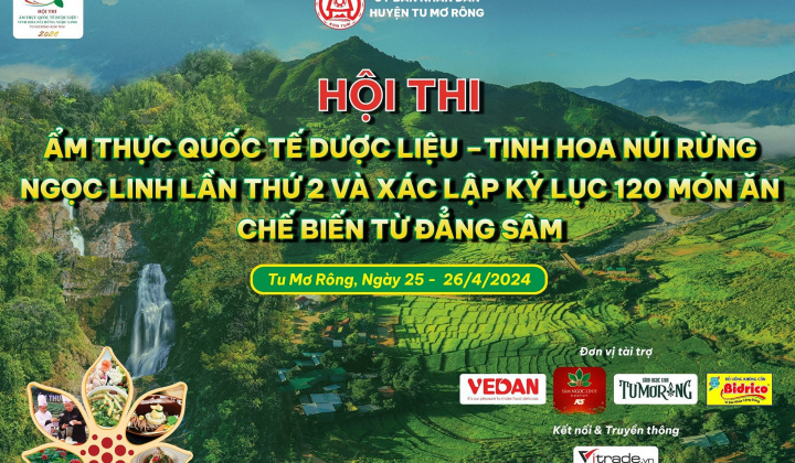 Hội thi ẩm thực dược liệu quốc tế 2024 sẽ công bố xác lập kỷ lục Việt Nam cho 120 món ăn từ sâm dây