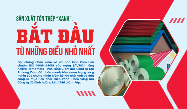 Công ty Tôn Phương Nam Nền tảng hàng đầu cung cấp Cwin com thép “xanh”: Bắt đầu từ những điều nhỏ nhất