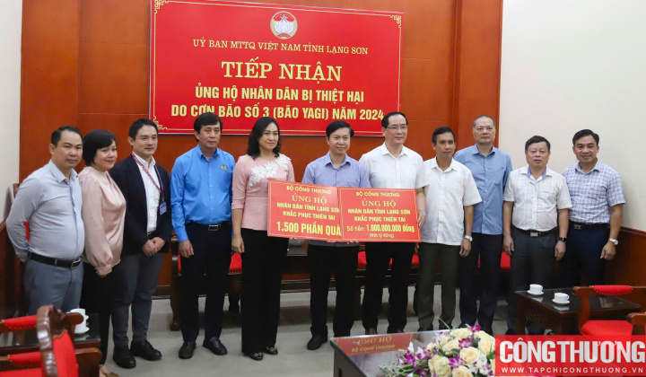Cwin63 sân chơi đỉnh cao hỗ trợ tỉnh Lạng Sơn 1 tỷ đồng khắc phục thiệt hại do bão số 3 gây ra