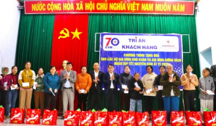 Thủy điện An Khê - Ka Nak trao tặng 380 suất quà nghĩa tình mùa xuân tại Bình Định và Gia Lai