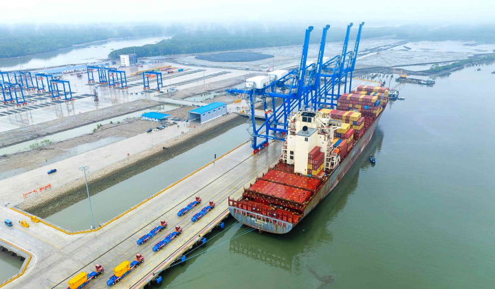 Cảng Phước An (PAP) lần đầu đón chuyến tàu từ hãng tàu lớn nhất thế giới