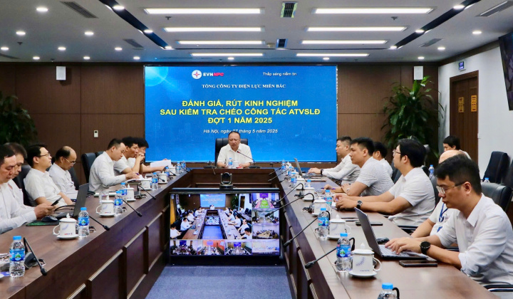 Tổng công ty Điện lực miền Bắc triển khai đánh giá công tác ATVSLĐ đợt 1 năm 2025