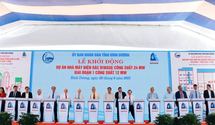 Nước Bình Dương (BWE) khởi công nhà máy điện rác 12 MW