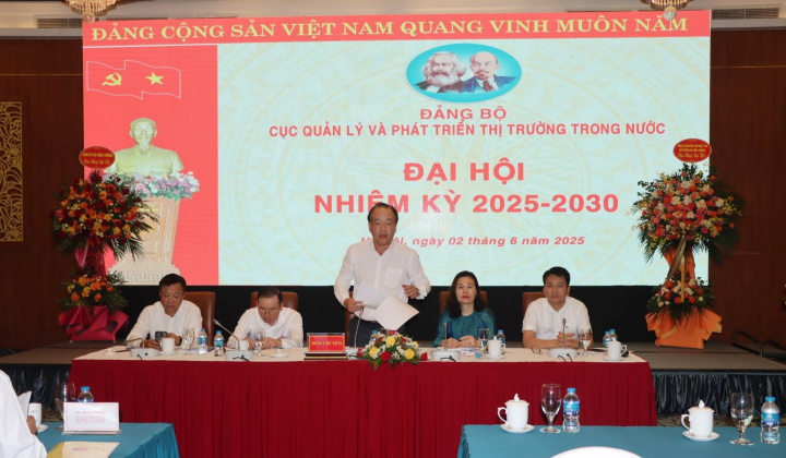 Đảng bộ Cục Quản lý và Phát triển thị trường trong nước nhiệm kỳ 2025-2030: Đoàn kết - Dân chủ - Kỷ cương - Đột phá