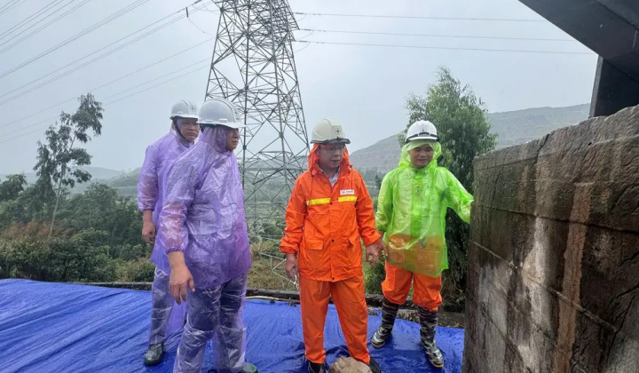 PTC1 đảm bảo vận hành an toàn hệ thống truyền tải điện sau bão Wipha