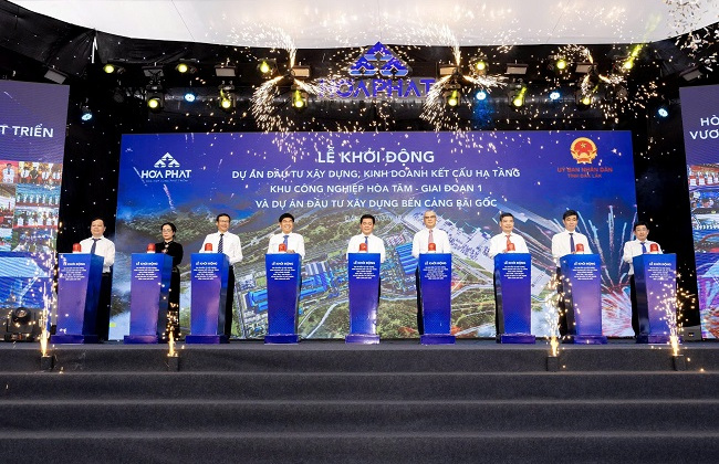 Hòa Phát khởi động dự án Cwin800 hàng ngàn khuyến mãi KCN Hòa Tâm - Giai đoạn 1 và Cảng Bãi Gốc