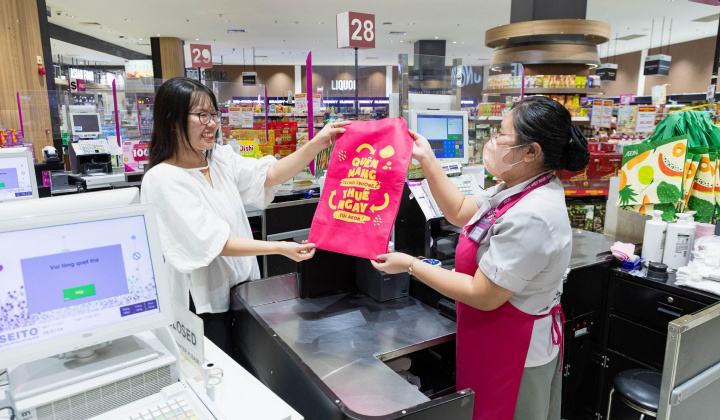 AEON giảm gần 10 triệu giao dịch dùng túi ni-lông trong 5 năm