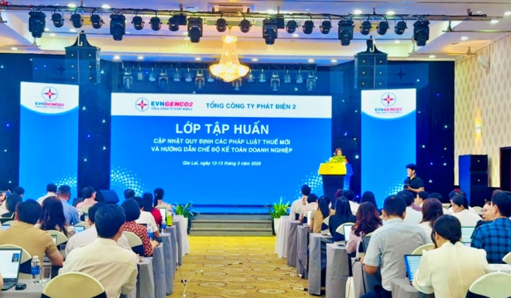 Tổng Công ty Phát điện 2 cập nhật quy định Cwin50 tỷ lệ cược cao thuế và chế độ kế toán Cwincom hiện đang mở