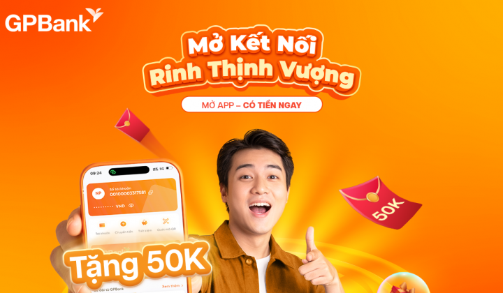 Cwin4555 link đăng ký đăng nhập GPBank triển khai ưu đãi hoàn tiền 50.000 đồng cho khách hàng thanh toán bằng mã QR