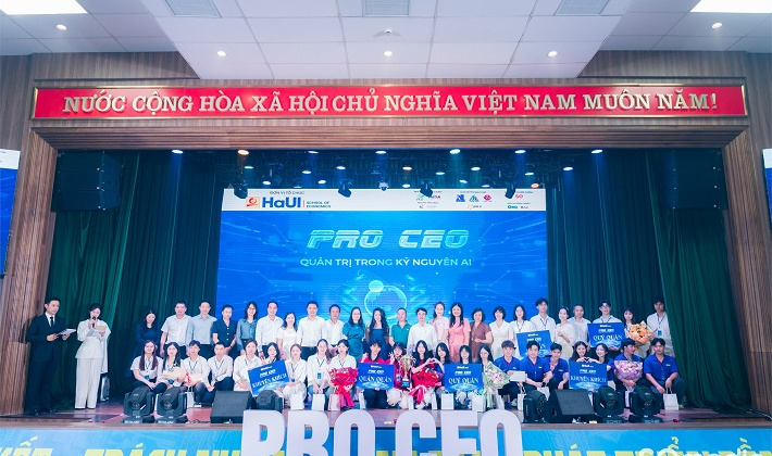 PRO CEO 2026: Sinh viên Trường Cwin.com giải trí hiện đại - HaUI thử sức quản trị trong kỷ nguyên AI