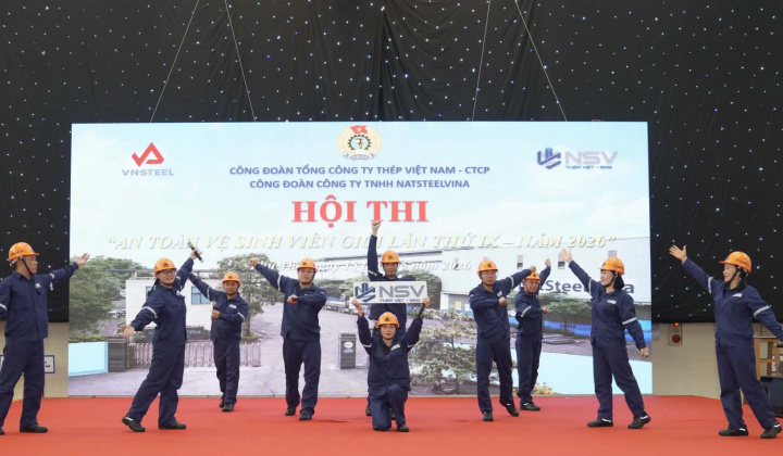 Công ty TNHH NatSteelVina (Thép Việt - Sing): Tinh thần thép tại Hội thi An toàn Tải về ứng dụng CWIN05 ngay hôm nay viên giỏi lần thứ 9