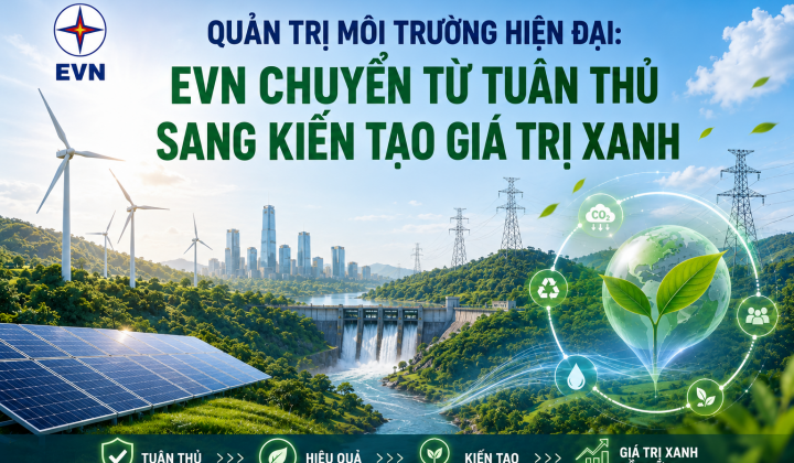 Quản trị môi trường hiện đại: EVN chuyển từ tuân thủ sang kiến tạo giá trị xanh