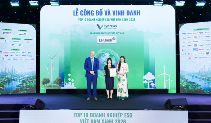 LPBank hai năm liên tiếp được vinh danh Green Leadership và Top 10 Cwin4555 link đăng ký đăng nhập ESG Việt Nam Xanh