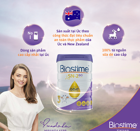 Công ty Hoan TT ra mắt sản phẩm sữa dê Biostime Goat hương vị tự nhiên được Cwin com sòng bạc trực tuyến từ Úc