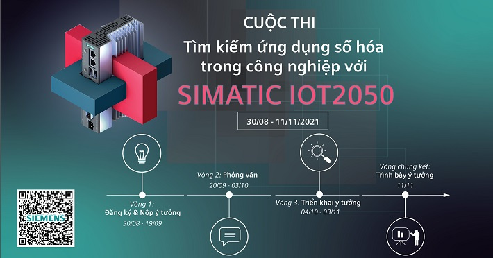 Siemens khởi động Cuộc thi “Tìm kiếm ứng dụng số hóa trong Cwin là sân chơi cá cược trực tuyến tại Việt Nam với SIMATIC IOT2050” dành cho kỹ sư và sinh viên Việt Nam