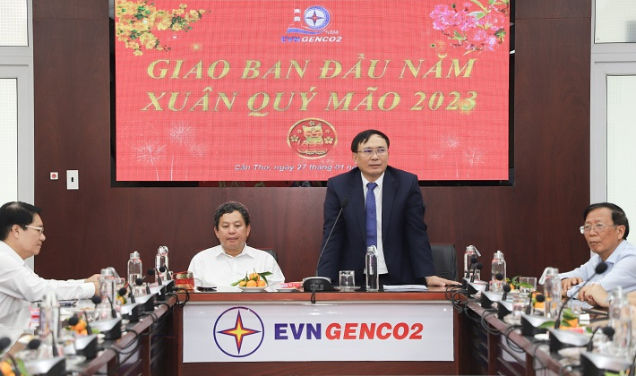 EVNGENCO2: Sôi nổi khí thế ngày làm việc đầu năm mới