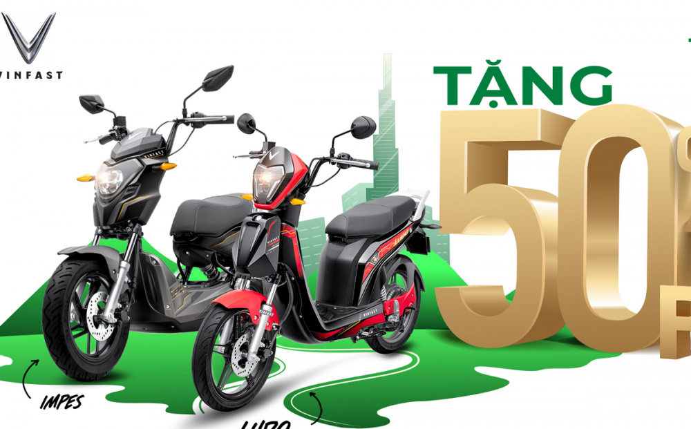Xe máy điện Ludo, Impes tiếp tục được triển khai trong tháng 10/2020, với ưu đãi giảm 50% giá pin