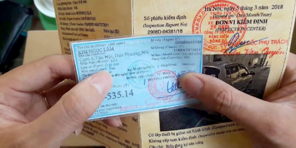 Cất giữ những giấy tờ xe quan trọng