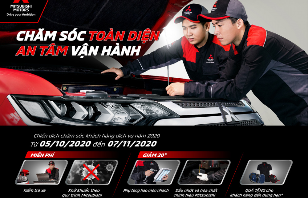 Mitsubishi Motors Việt Nam triển khai chiến dịch chăm sóc khách hàng “Chăm Sóc Toàn Diện, An Tâm Vận Hành"