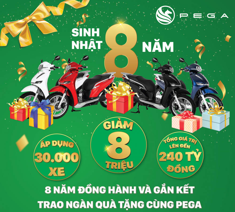 PEGA triển khai chương trình ưu đãi “08 năm đồng hành và gắn kết - trao ngàn quà tặng”