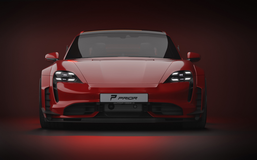 Thiết kế đầu xe Porsche Taycan Tuning Prior Design