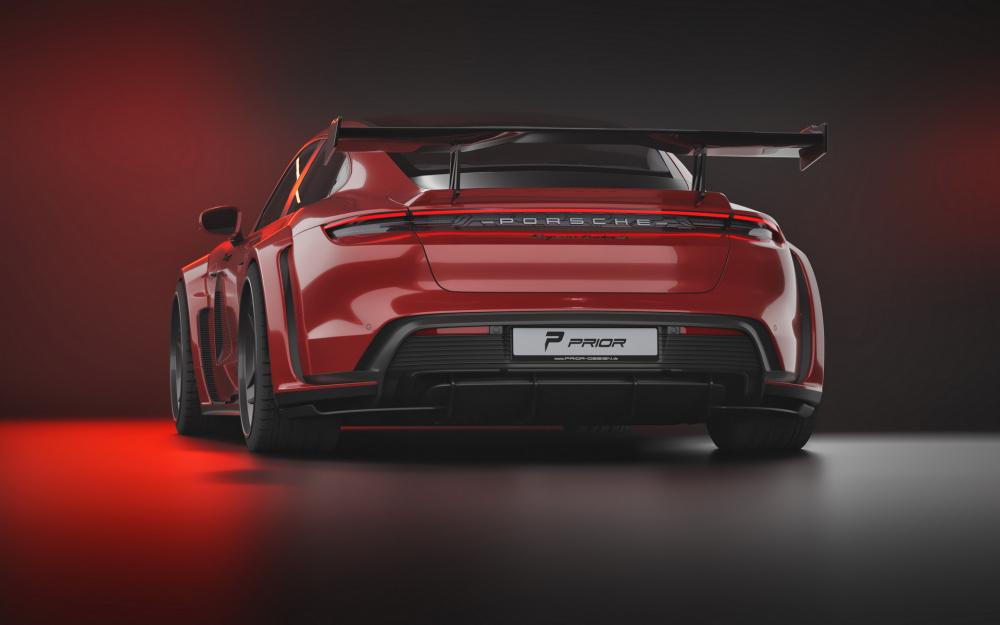 Thiết kế đuôi xe Porsche Taycan Tuning Prior Design